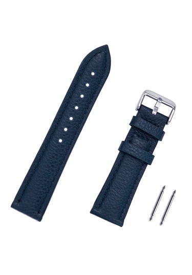 20mm Lacivert Floter Hakiki Deri Saat Kordonu Kayış Chr66220