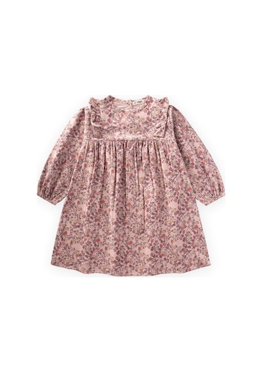 Elbise 2-8 Yaş Pudra Pembe Pudra Pembe