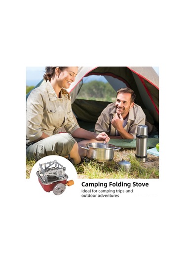 Teltree Taşınabilir Çelik Çıkırık Ocağı, 4000btu Güç, Kamp Ve Açık Hava Piknikleri İçin Kolay Taşınır Fırın Çok Renkli