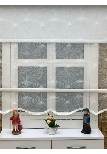 Spor Ağ Desen Çift Mekanizmalı Tül Stor