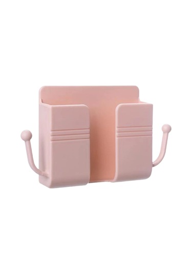 Homyl Duvara Monte Telefon Tutucu Modern Depolama Rafı Pembe