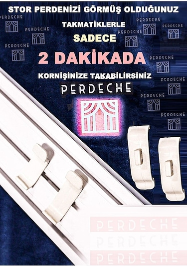 Networkavm Stor Perde Beyaz Etek Dilimsiz Beyaz