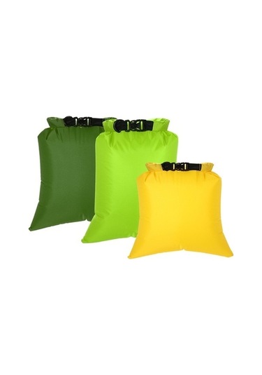 Pazly Skycıty 3'lü Su Geçirmez Çanta Seti 3l+5l+8l + Hediye Kürek & Kanca - Sarı, Yeşil, Askeri Yeşil Çok Renkli, Hediye Kürek & Kanca Çok Renkli