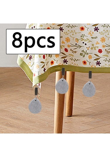 Homyl 8x Masa Örtüsü Ağırlıkları Yemek Masası Bahçe İç Gri 4 Cm