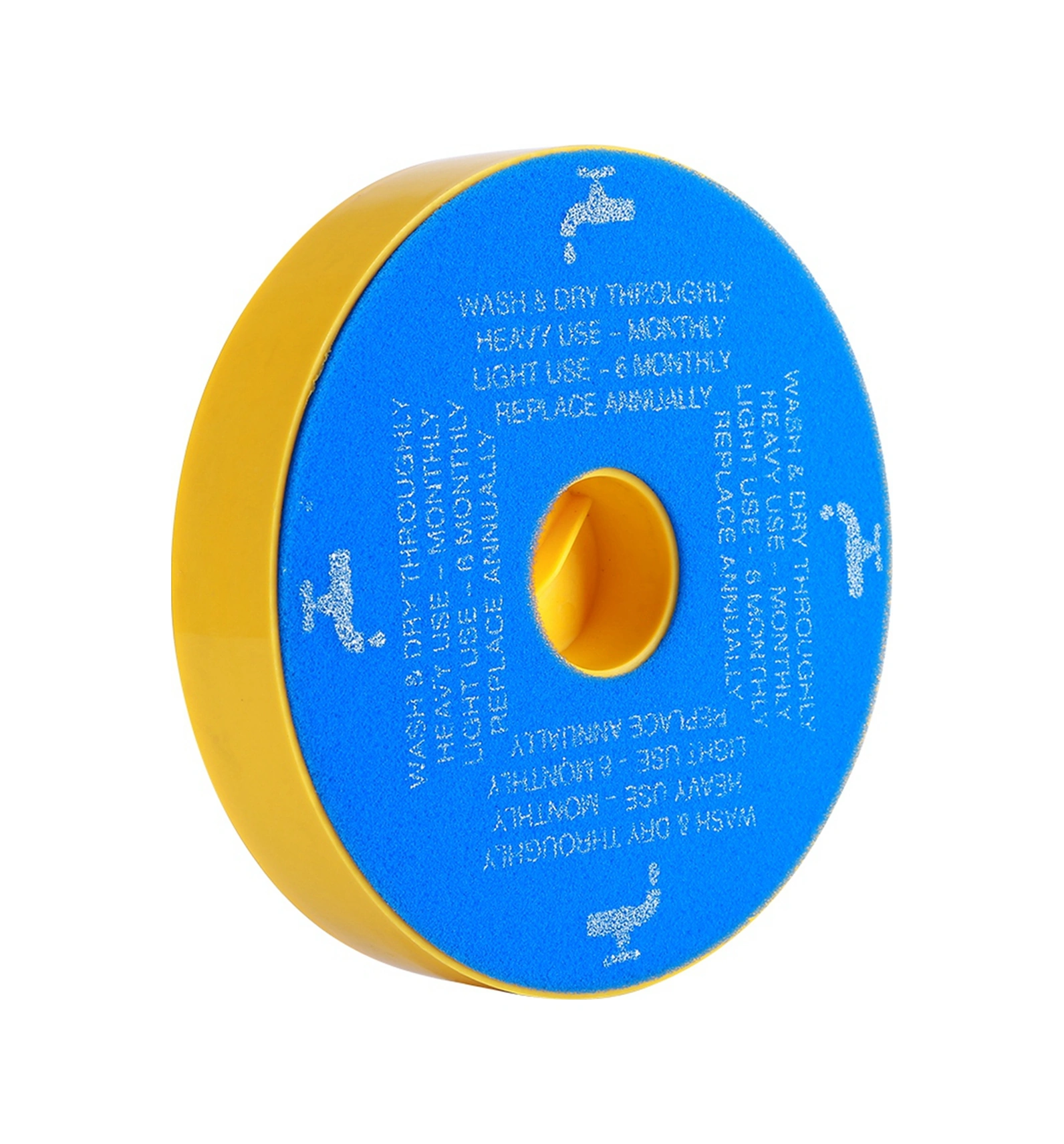 Hangfox Dyson Dc05/dc08/dc14/dc15 İçin Ön Filtre, Sponge Malzeme, Toz Filtreleme, Motoru Korumak, Tekrarlı Kullanım, Beyaz-mavi-sarı