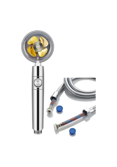 Qianfan Su Tasarruflu 360 Derece Dönebilen Turbo Pervaneli Siyah