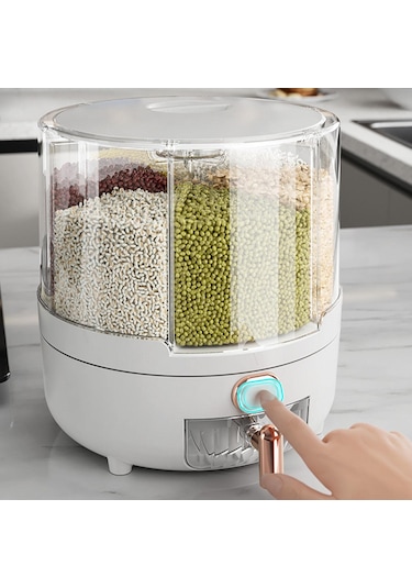 360 Derece Dönen Tahıl Dağıtıcı Kutusu, Kurutulmuş Meyve Gıda