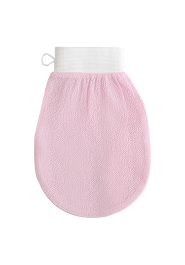 Vkemall 150d Viskon Fiber İpek Hissi Banyo Eldiveni - Cilt Dostu, Siyah + Turuncu