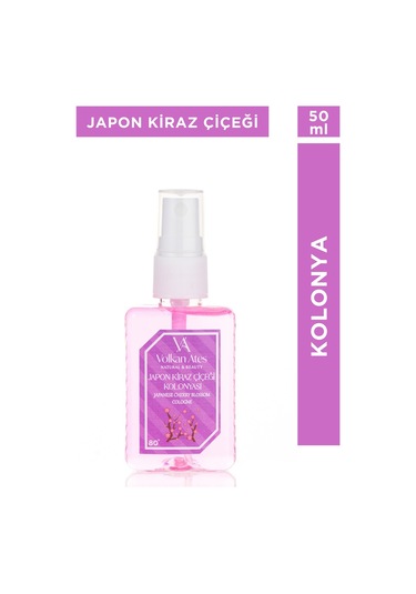 Volkan Ates Natural & Beauty Parfümlü Kolonya - Japon Kiraz Çiçeği 50 Ml