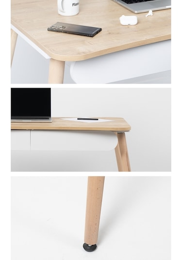 Çalışma Masası Flora Logo Bilgisayar / Öğrenci Çalışma Masası Meşe Gçö-03 Meşe