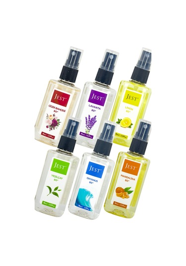 ﻿Jest 80 Derece Karışık Kolonya Seti Sprey 6 x 70 ML