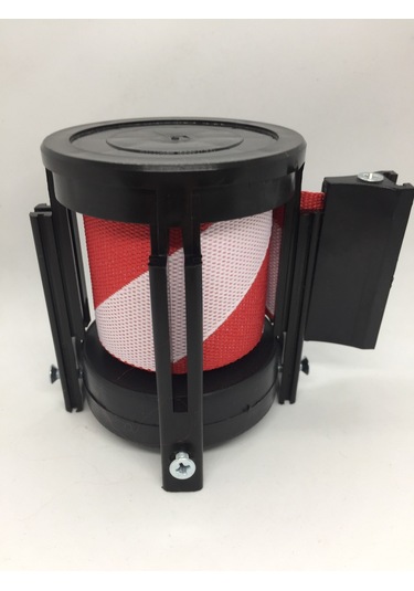 Şerit Bariyer Makarası 76 MM 3 Metre Şerit Kırmızı Beyaz Kırmızı - Beyaz