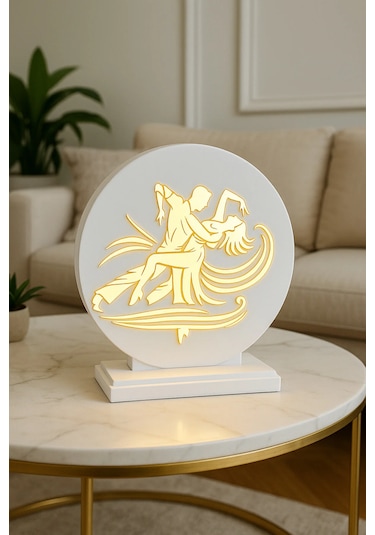 Evode Design Dans Figürlü Led Dekoratif Obje Beyaz