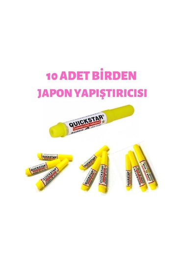 Quickstar Japon Yapıştırıcı 10 Adet Birden Japon Yapıştırıcısı