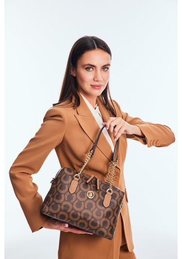 Us Polo Us24597 Kadın El Ve Omuz Çantası Kahve Kahve