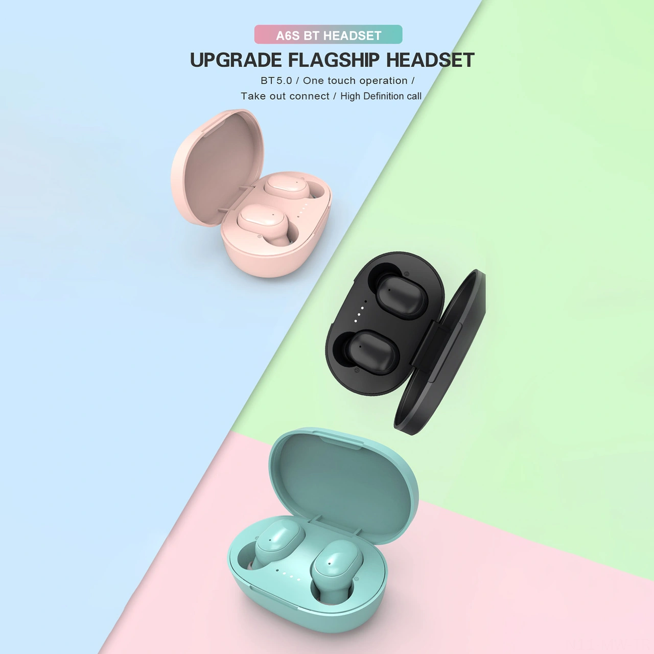 Moveevo Stereo Kulak İçi Spor Kulaklığı - Bt5.0, 280mah Şarj Kutusu, 45mah Pil, Sakura Pembe