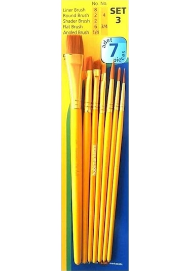 Standart Unisex Fanart Academy Seri 500 Sentetik Kıllı Fırça Seti