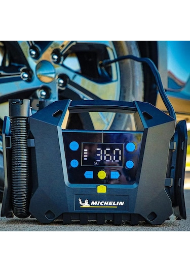 Michelin Mc34259 11.1volt/2.5ah.120psı Ayarlanabilir Dijital Basınç Göstergeli Şarjlı Lastik&yatak Şişirme Pompası