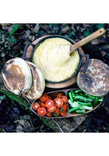 Lava Döküm Yuvarlak Sahan Döküm Demir Yekpare Çift Kulplu Çap(Ø)20cm.