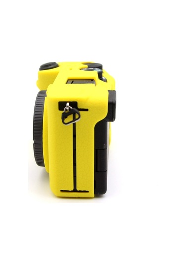 Cbtx Sony Uyumlu A6700 Dokulu Kılıf Anti -çizelge Silikon Kapak Kamera Kılıfı - Sarı