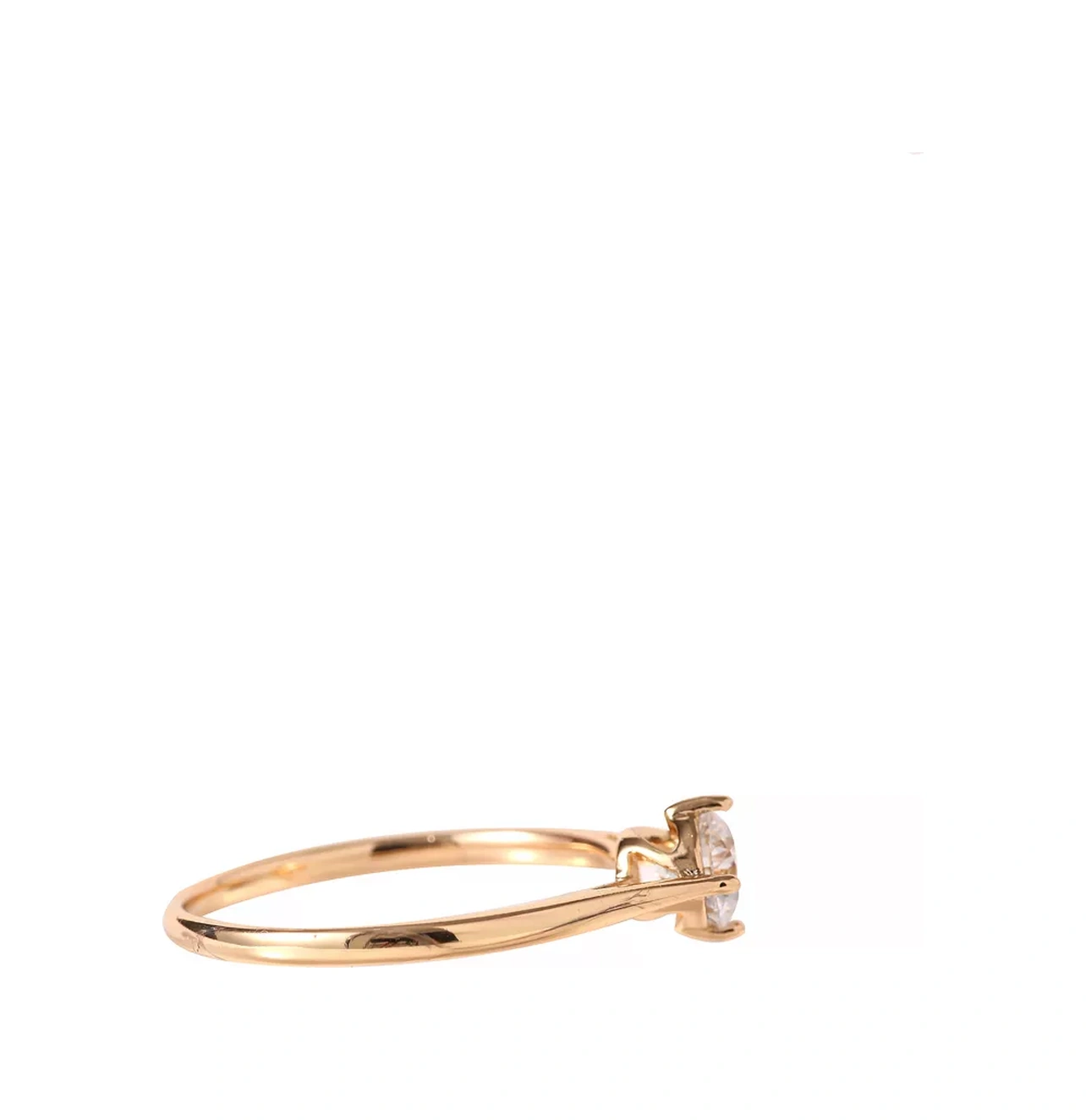 Xuping Korkunç Olmayan Altın Kaplama İnce Taşlı Nişan Yüzüğü 182088336 Diğer