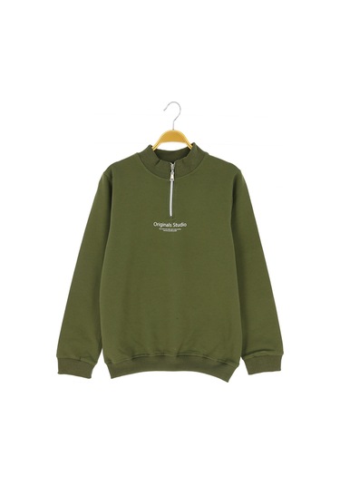 Erkek Çocuk Sweatshirt Feurmarlı Haki