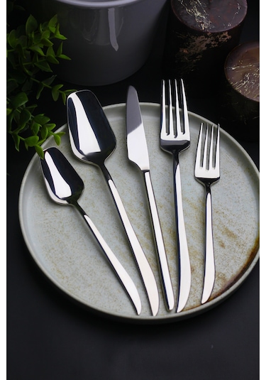 Nirvana 6 Kişilik 30 Parça Çatal Kaşık Bıçak Takımı Metal