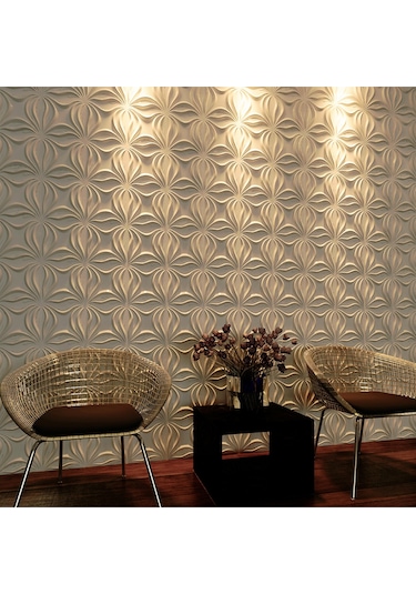 3 Boyutlu Boyanabilir Pvc Duvar Paneli Anatolia 50-50 Cm 4 Adet-1 Metrekare