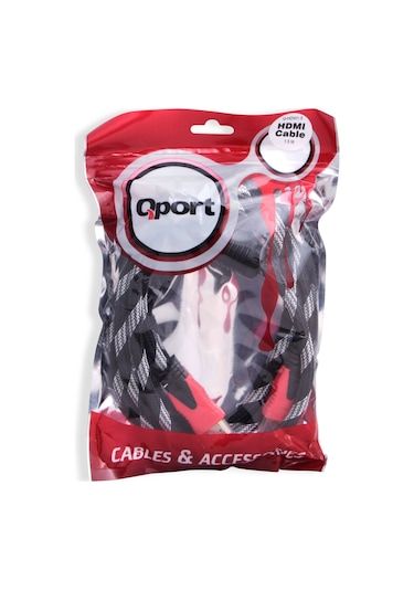 Qport Hdmi To Hdmi 1.5 M 1.4 3D Altın Uçlu Kablo Q Hdmi1.5 Q Hdmi