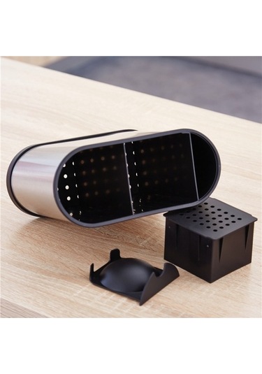 Dancemonkey Paslanmaz Çelik Küçük Mutfak Ev Sofra Saklama Kutusu Gri