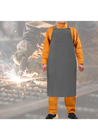Suntek Kaynak İş Önlüğü Hafif Koruma Ev Deri İşçiliği Gri