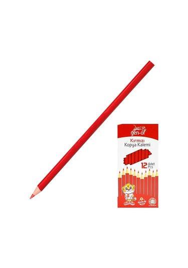 Gen-of Yuvarlak Kırmızı Kopya Kalemi 1 Adet