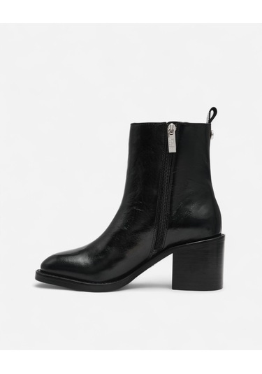 Steve Madden Slender Black Leat Kadın Siyah Topuklu Bot Slender Steve Madden Slender Black Leat Kadın Siyah Topuklu Bot Slender
