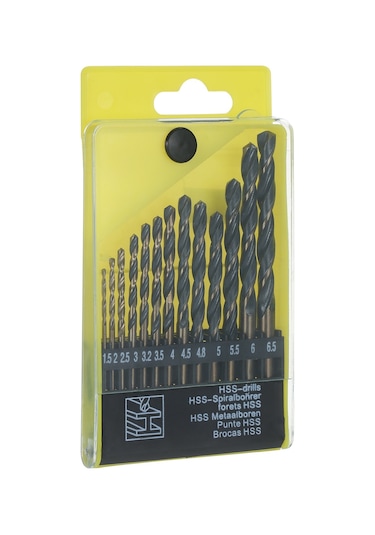 Hallow Yüksek Hızlı Çelik Matkap Ucu Sert Metal Hss 13 Adet