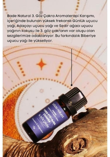 Bade Natural 3. Göz Çakra Aromaterapi Karışımı 10 ML