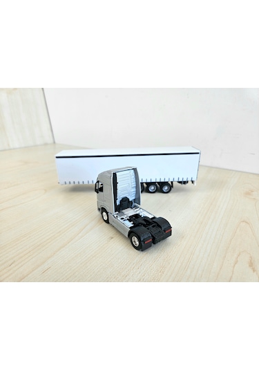 1/64 Ölçek Gri Volvo Fh4 Tır Maketi 25 Cm Boy