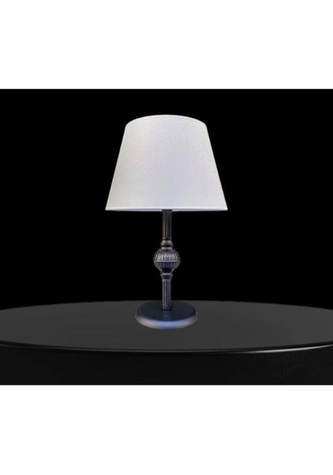 Riga Abajur Siyah Uzun Krem Şapka Siyah