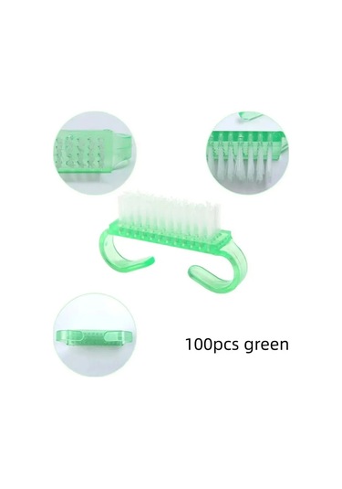 10/20/50/100 Adet Kolu Kavrama Tırnak Fırçası Tırnak Fırçalama Temizleme Tırnak Fırçaları Temizleyici Tırnak Scrubber Toplu Erkekler Kadınlar İçin Kırmızı