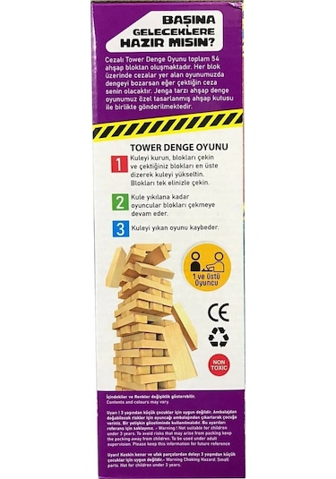 Cezalı Jenga Denge Oyunu Yeni Versiyon V2