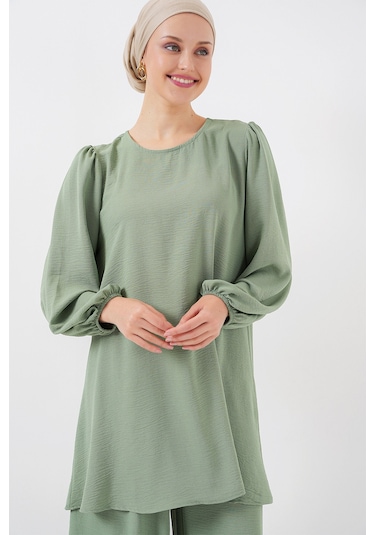 Bigdart Ayrobin Tunik Pantolon Alt Üst Takım 6712 - Çağla