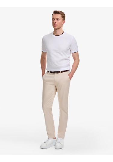 Pierre Cardin Erkek Beyaz Tişört 50327865-vr013