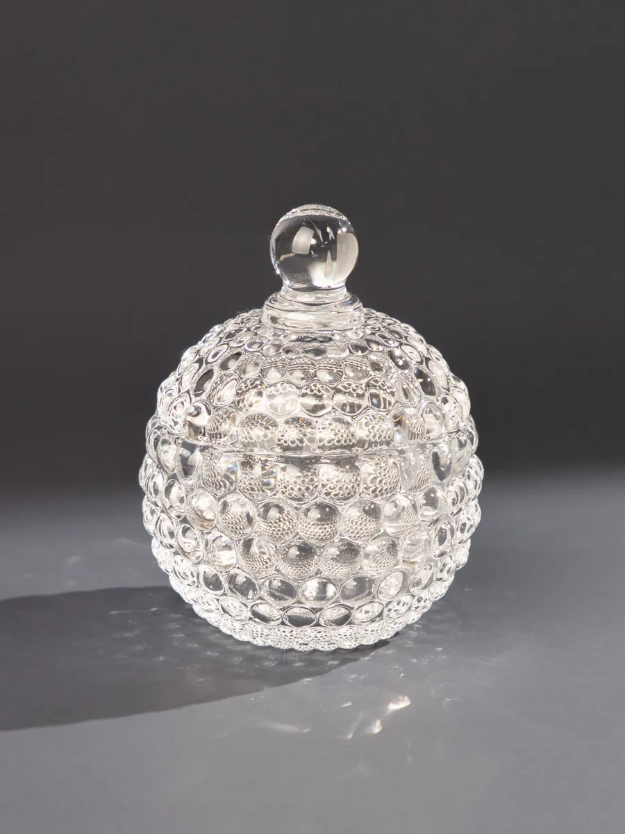 Lefard "muza" 130 Ml Kapaklı Cam İkra Kabı 156402552 Beyaz