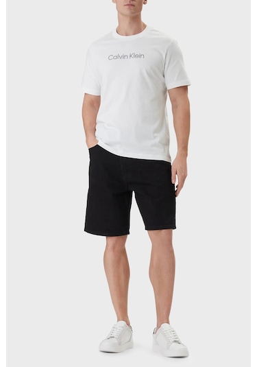 Calvin Klein Erkek T Shirt Lv04lf813g Yaf Beyaz
