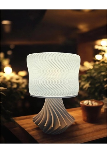 Elegance Tasarım 3d , Ev Dekorasyon , Bohem , Vintage , Dekoratif Abajur - Beyaz Çok Renkli