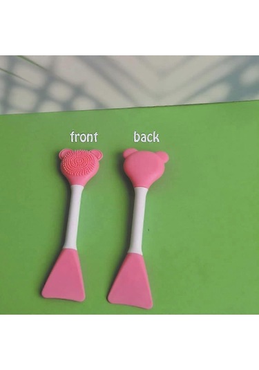 Parçalı Ayı Silikon Yüz Maskesi Temizleme Fırçası