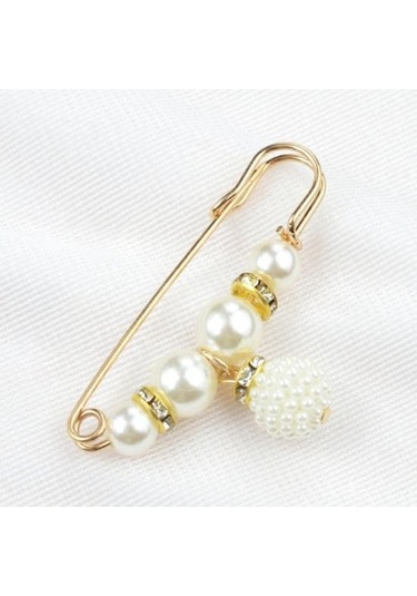 1 Güvenlik Broş İnce İşçilik Maruz Kalmayı Önler Çekici Sahte İnci Kadın Güvenliği Çok Renkli