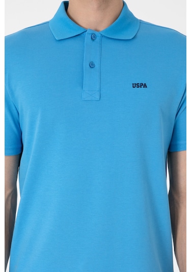 U.S. Polo Assn. Erkek Regular Fit Polo Yaka Turkuaz Basic Tişört 50306007-VR093 U.S. Polo Assn. Erkek Regular Fit Polo Yaka Turkuaz Basic Tişört 50306007-VR093