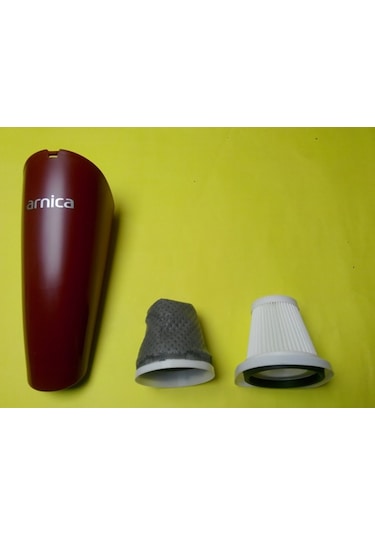 Arnica Merlin Pro Kırmızı Süpürge Gövdesi + Merlin Hepa Filtre