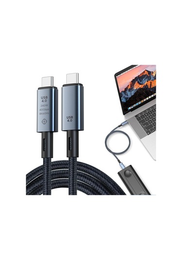 Daytona Zr848 50cm Usb4.0 Tip-c/tip-c Thunderbolt 8k Kablo Giriş: Usb Type-c Çıkış:usb Type-c