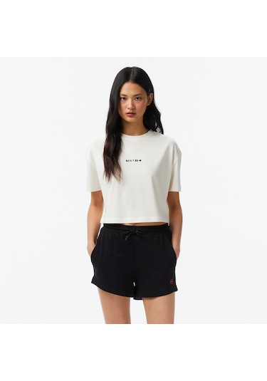 United4 Unıted4 Regular Fit Kadın Bej T-shirt Bsc-utws Bej